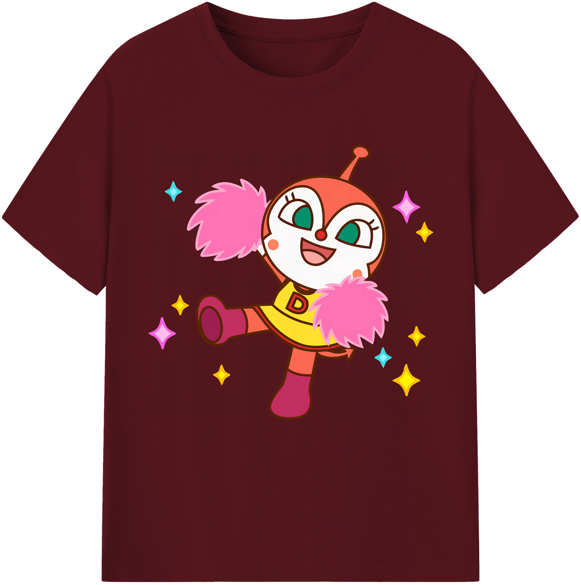 （画像用） アンパンマン Anpanman 綿100％半袖Tシャツ（フロントプリント）